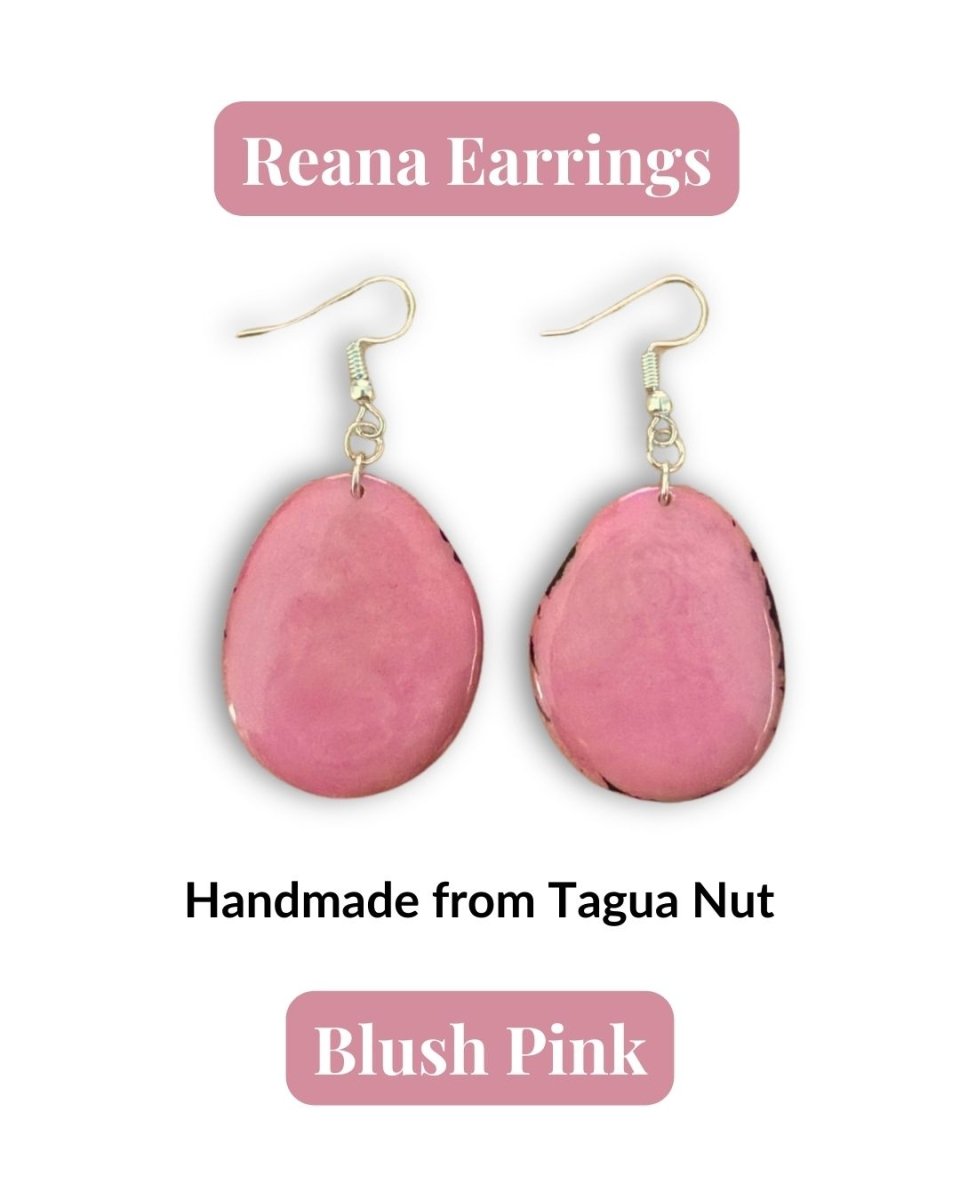 REANA — Handmade Tagua Earrings - The Happy Elephant - Tagua Jewellery