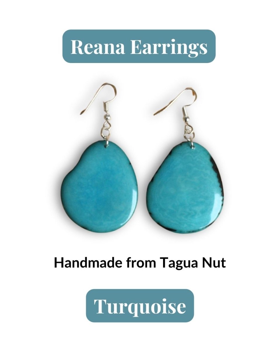 REANA — Handmade Tagua Earrings - The Happy Elephant - Tagua Jewellery