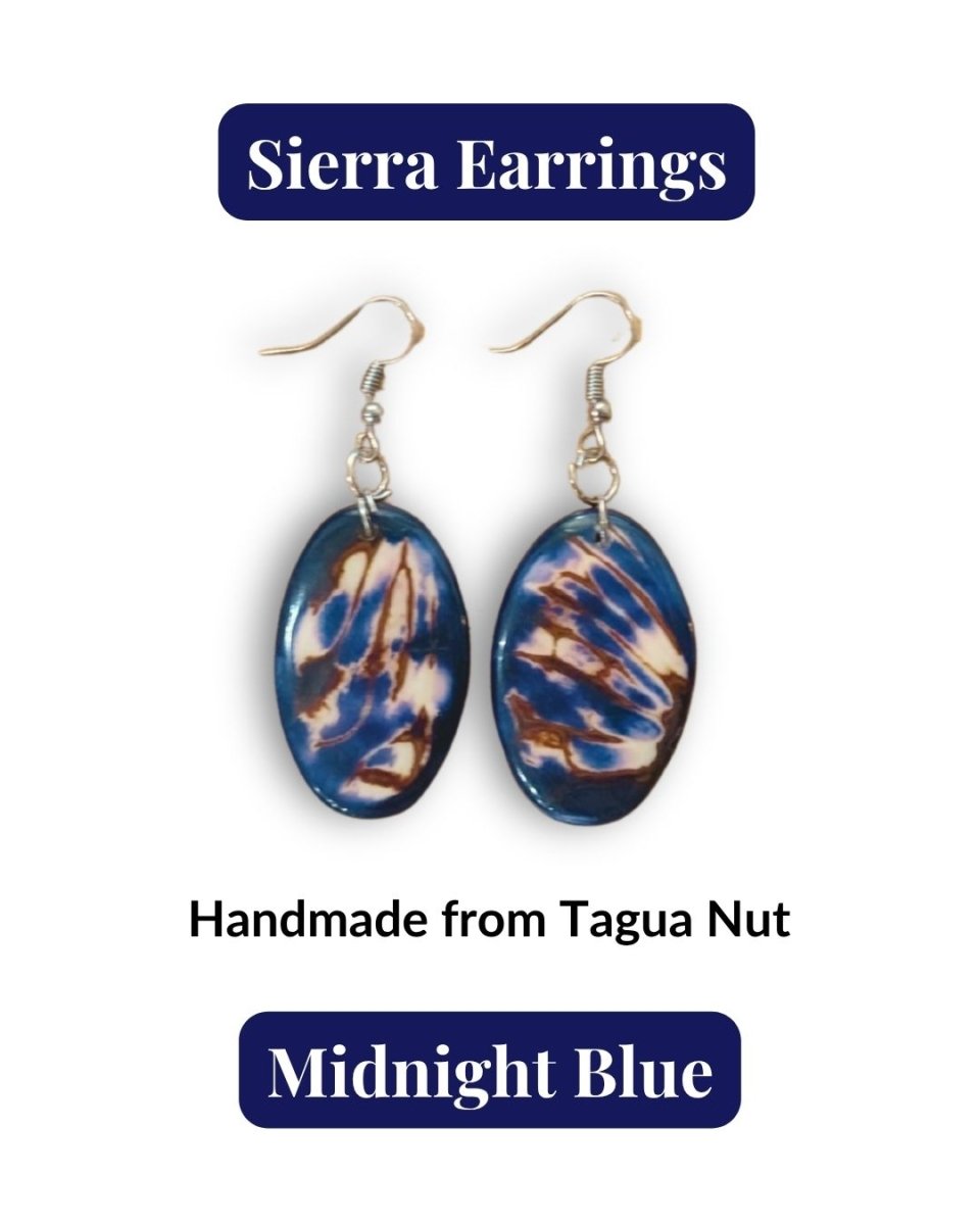 SIERRA — Handmade Tagua Earrings - The Happy Elephant - Tagua Jewellery
