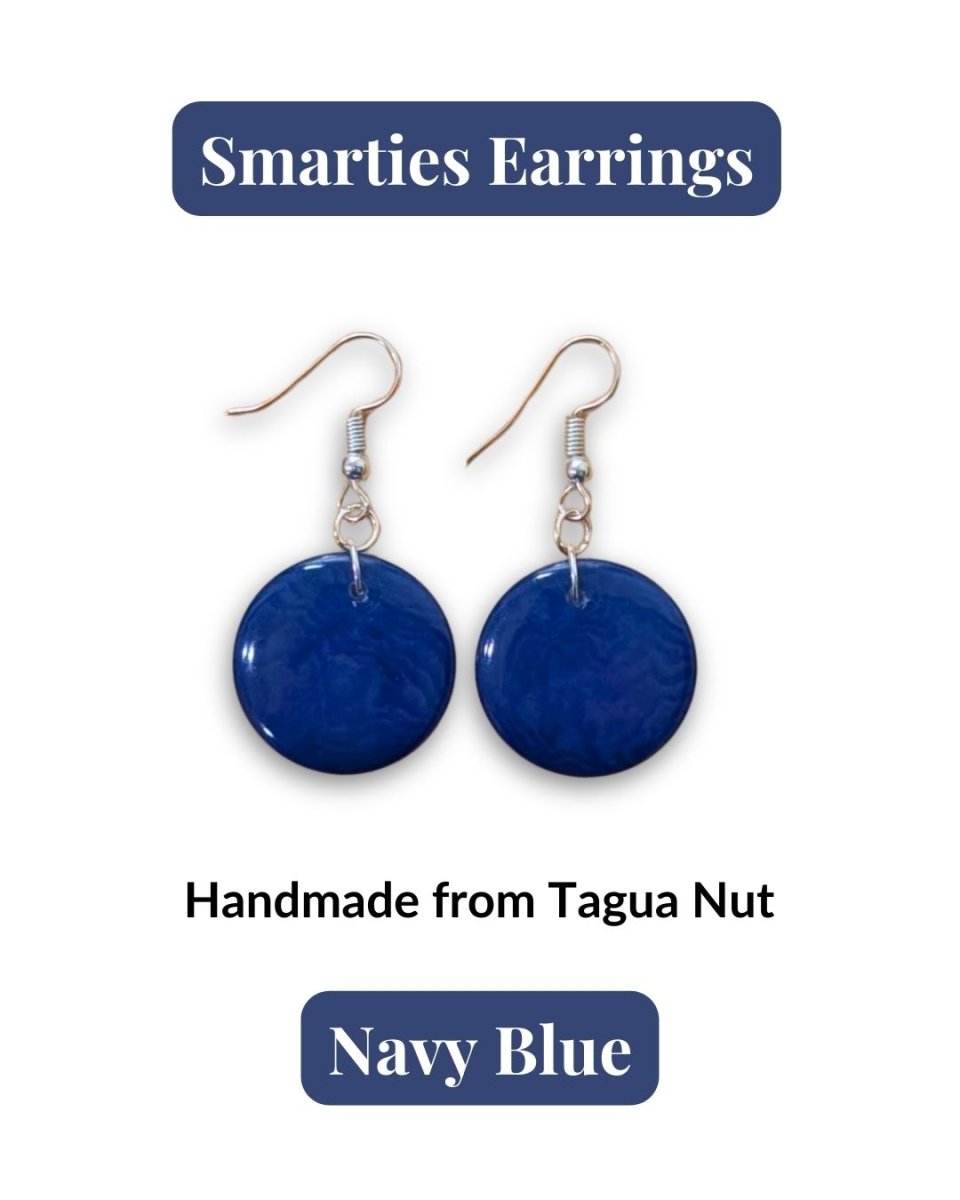 SMARTIES — Handmade Tagua Earrings - The Happy Elephant - Tagua Jewellery