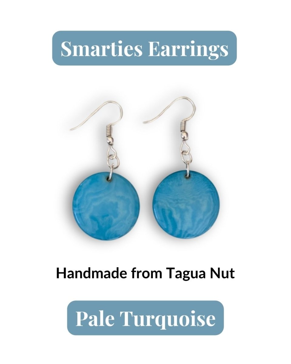 SMARTIES — Handmade Tagua Earrings - The Happy Elephant - Tagua Jewellery