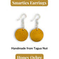 SMARTIES — Handmade Tagua Earrings - The Happy Elephant - Tagua Jewellery
