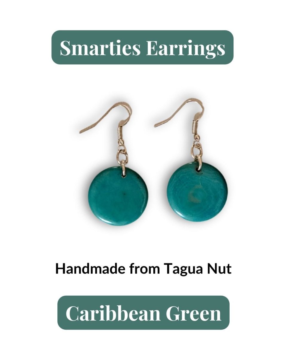 SMARTIES — Handmade Tagua Earrings - The Happy Elephant - Tagua Jewellery