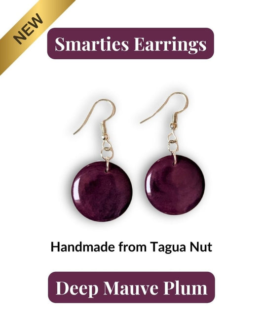 SMARTIES — Handmade Tagua Earrings - The Happy Elephant - Tagua Jewellery