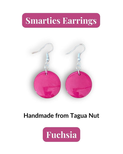 SMARTIES — Handmade Tagua Earrings - The Happy Elephant - Tagua Jewellery