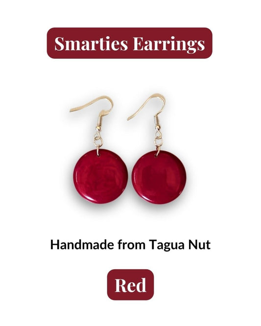 SMARTIES — Handmade Tagua Earrings - The Happy Elephant - Tagua Jewellery
