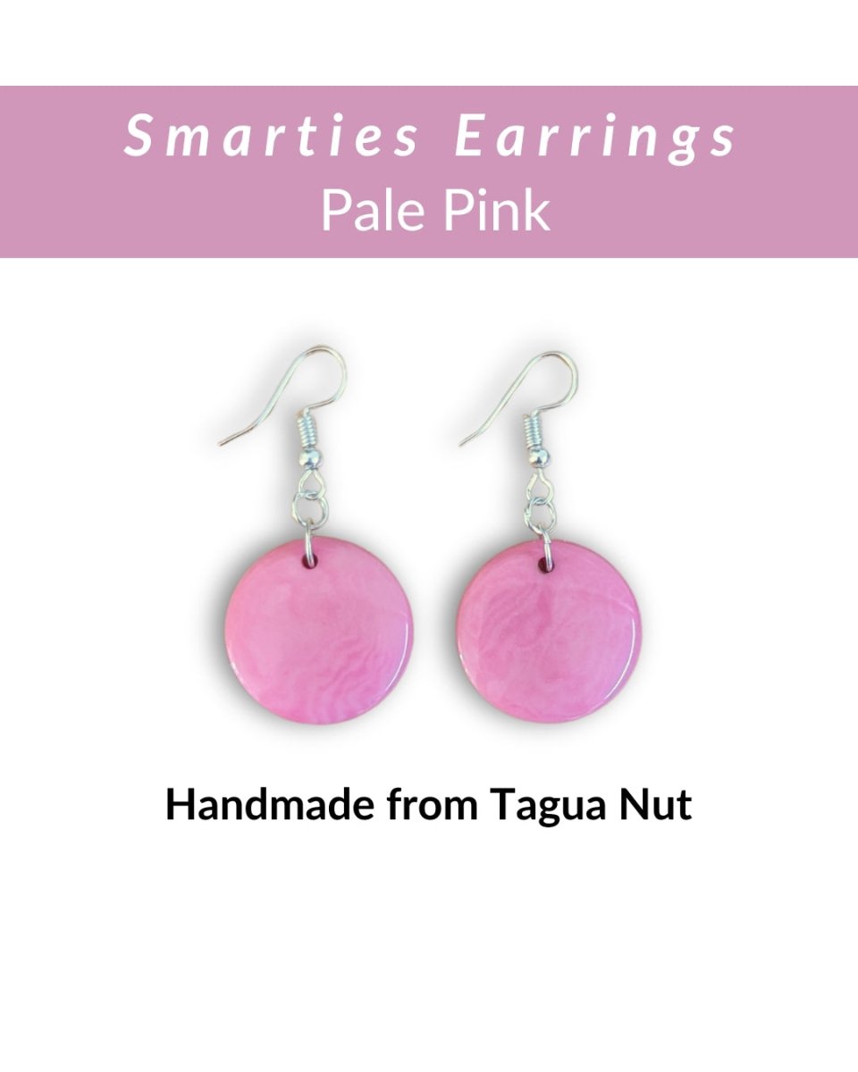 SMARTIES — Handmade Tagua Earrings - The Happy Elephant - Tagua Jewellery