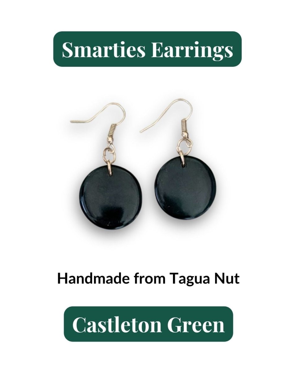 SMARTIES — Handmade Tagua Earrings - The Happy Elephant - Tagua Jewellery
