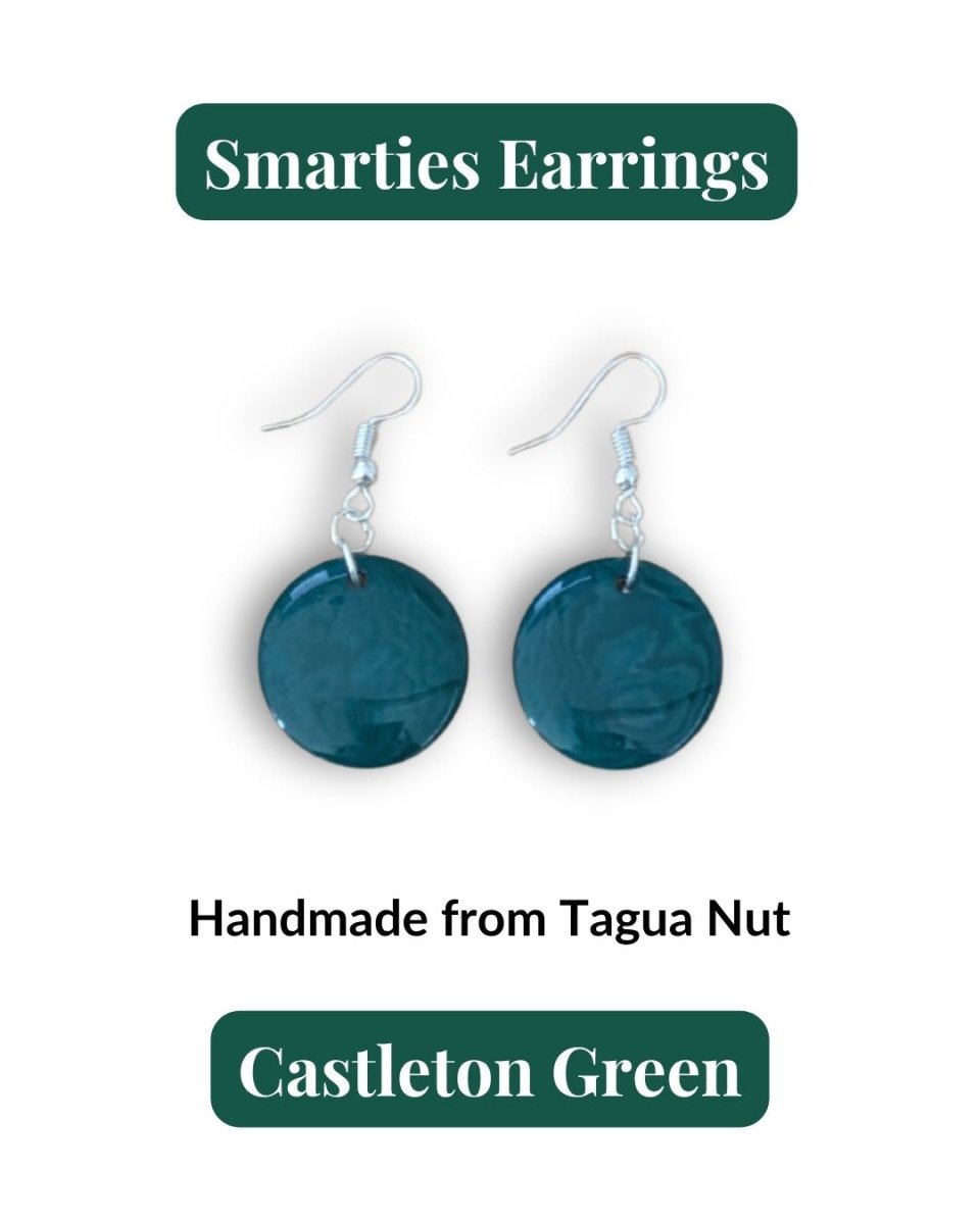SMARTIES — Handmade Tagua Earrings - The Happy Elephant - Tagua Jewellery