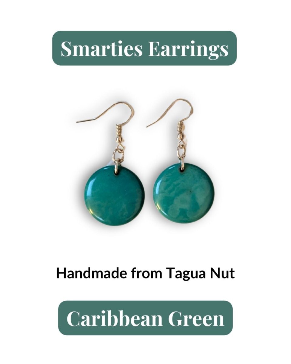 SMARTIES — Handmade Tagua Earrings - The Happy Elephant - Tagua Jewellery