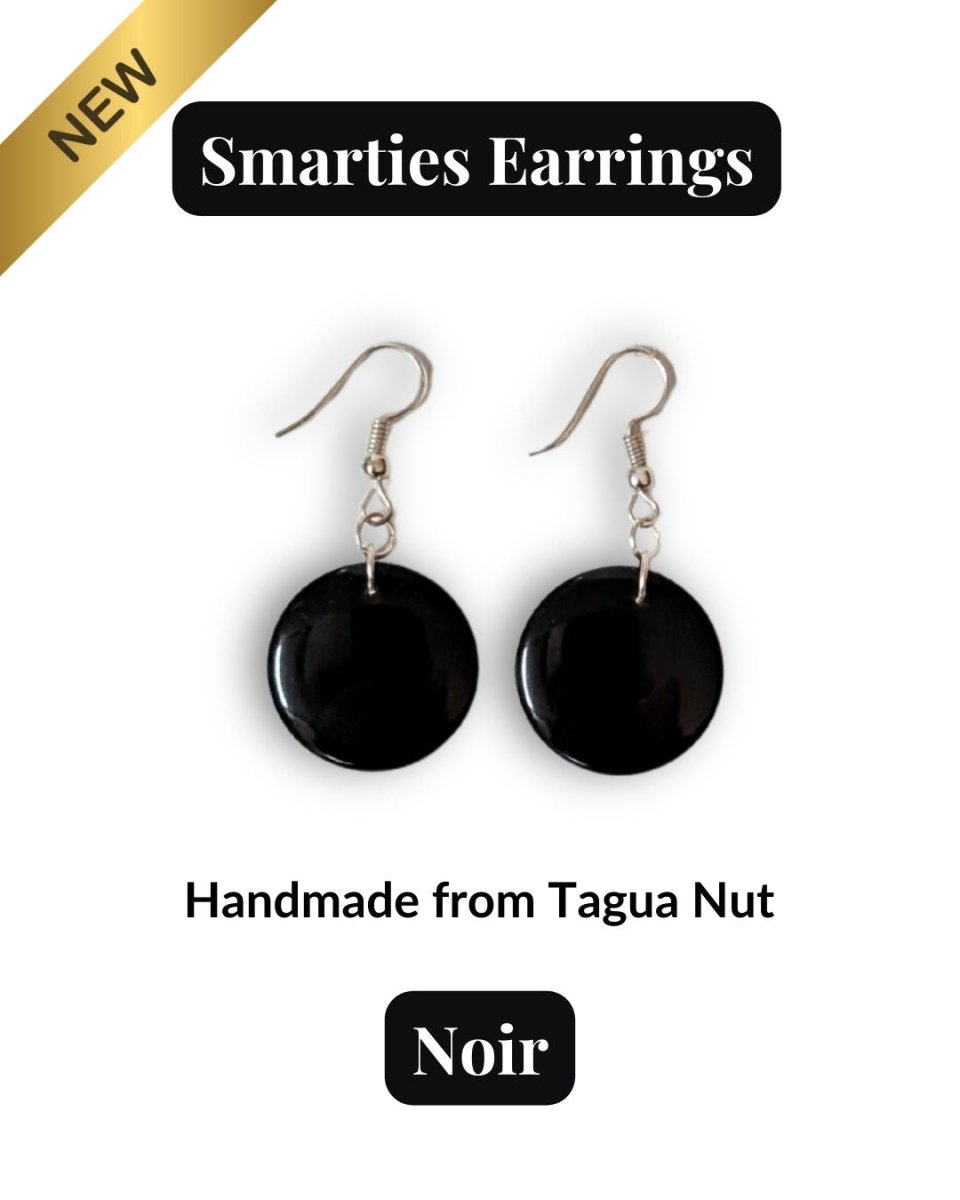 SMARTIES — Handmade Tagua Earrings - The Happy Elephant - Tagua Jewellery