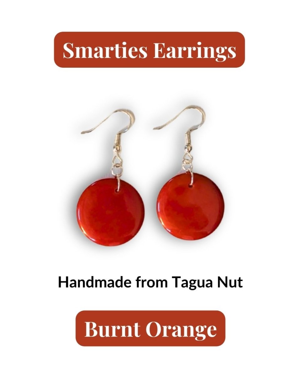 SMARTIES — Handmade Tagua Earrings - The Happy Elephant - Tagua Jewellery
