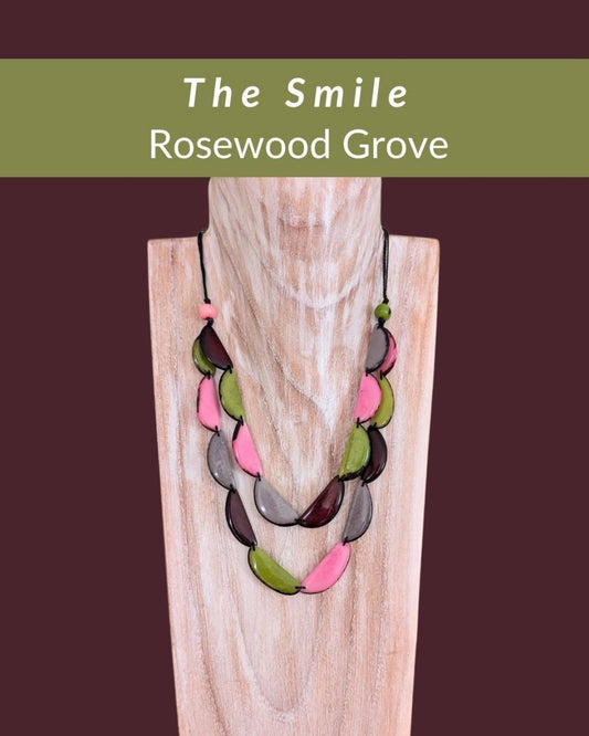 SMILE — Botanical Artisan Necklace - The Happy Elephant - Tagua Jewellery
