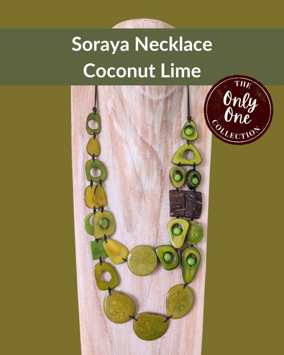 SORAYA — Handmade Tagua Statement Necklace — 'Only One' - The Happy Elephant - Tagua Jewellery
