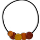 SUNSET — Handmade Tagua Statement Magnetic Necklace - The Happy Elephant - Tagua Jewellery