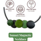 SUNSET — Handmade Tagua Statement Magnetic Necklace - The Happy Elephant - Tagua Jewellery