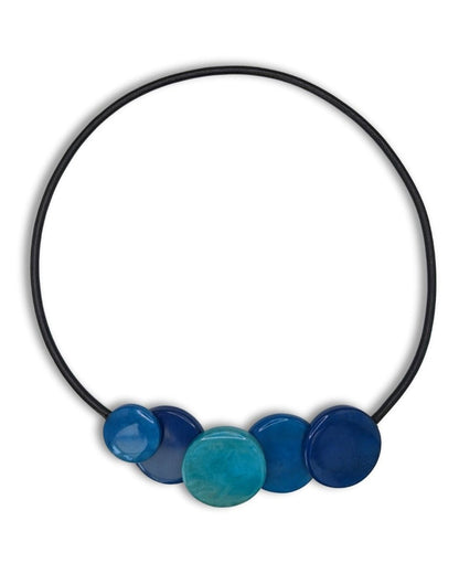 SUNSET — Handmade Tagua Statement Magnetic Necklace - The Happy Elephant - Tagua Jewellery