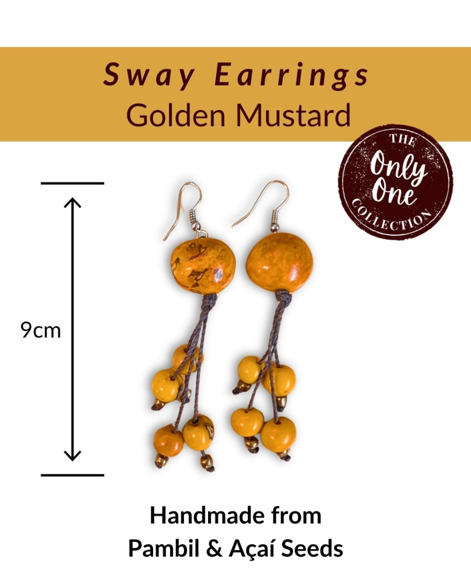 SWAY · Tagua Earrings · 'Only One' - The Happy Elephant - Tagua Jewellery