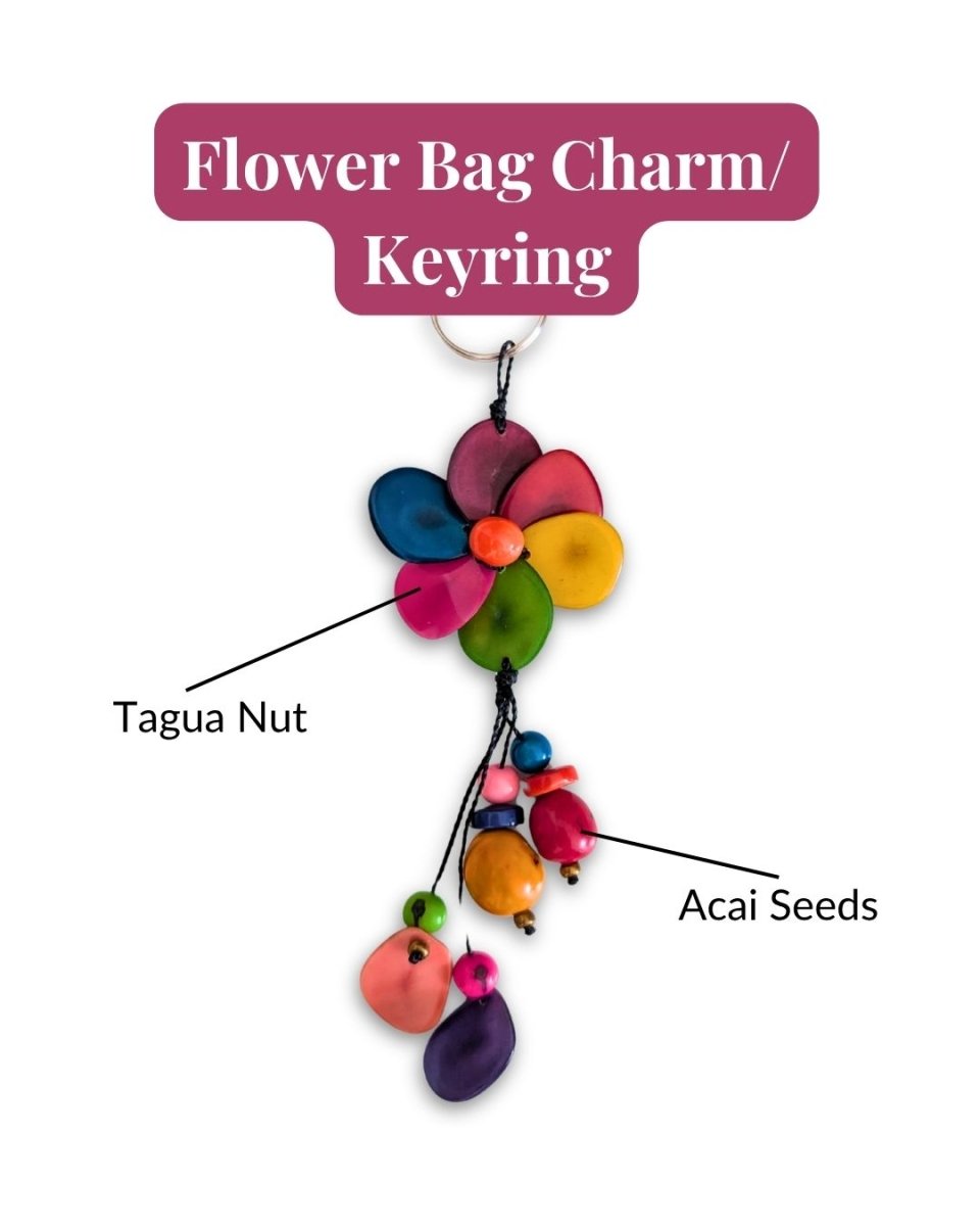 TAGUA BAG CHARMS and KEYRINGS - The Happy Elephant - Tagua Jewellery
