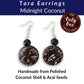 TARA — Handmade Coconut & Acai Earrings - The Happy Elephant - Tagua Jewellery