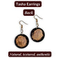 TASHA — Handmade Coconut Shell Earrings - The Happy Elephant - Tagua Jewellery