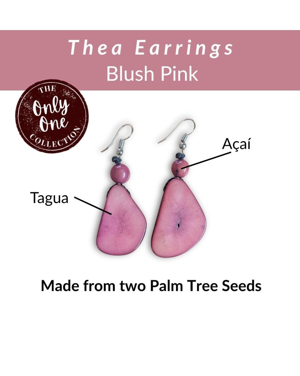 THEA — Handmade Tagua Earrings - The Happy Elephant - Tagua Jewellery
