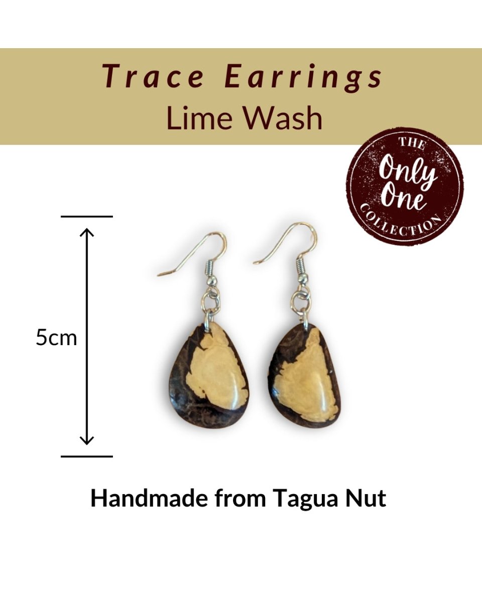 TRACE · Tagua Earrings · 'Only One' - The Happy Elephant - Tagua Jewellery