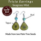 TRICIA — Handmade Tagua Earrings - The Happy Elephant - Tagua Jewellery