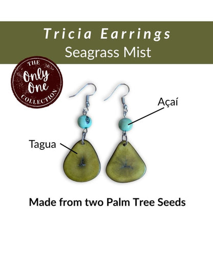 TRICIA — Handmade Tagua Earrings - The Happy Elephant - Tagua Jewellery