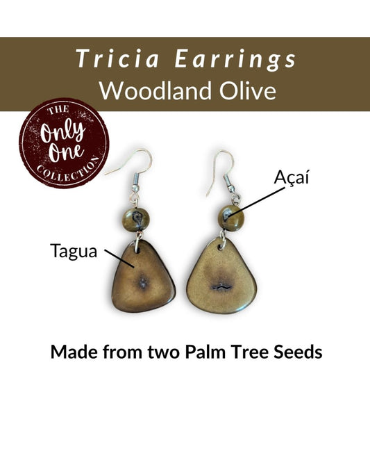 TRICIA — Handmade Tagua Earrings - The Happy Elephant - Tagua Jewellery