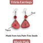 TRICIA — Handmade Tagua Earrings - The Happy Elephant - Tagua Jewellery