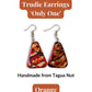 TRUDIE — Handmade Tagua Earrings — 'Only One' - The Happy Elephant - Tagua Jewellery