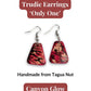 TRUDIE — Handmade Tagua Earrings — 'Only One' - The Happy Elephant - Tagua Jewellery