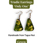 TRUDIE — Handmade Tagua Earrings — 'Only One' - The Happy Elephant - Tagua Jewellery