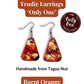 TRUDIE — Handmade Tagua Earrings — 'Only One' - The Happy Elephant - Tagua Jewellery