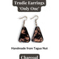 TRUDIE — Handmade Tagua Earrings — 'Only One' - The Happy Elephant - Tagua Jewellery