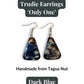 TRUDIE — Handmade Tagua Earrings — 'Only One' - The Happy Elephant - Tagua Jewellery