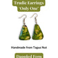 TRUDIE — Handmade Tagua Earrings — 'Only One' - The Happy Elephant - Tagua Jewellery