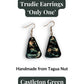TRUDIE — Handmade Tagua Earrings — 'Only One' - The Happy Elephant - Tagua Jewellery