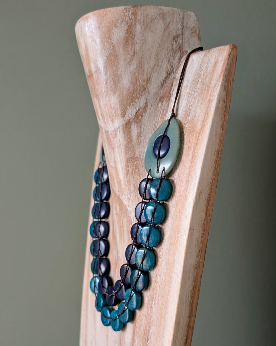 TULA — Handmade Tagua Statement Necklace - The Happy Elephant - Tagua Jewellery