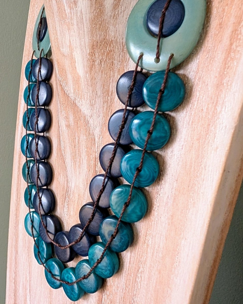 TULA — Handmade Tagua Statement Necklace - The Happy Elephant - Tagua Jewellery
