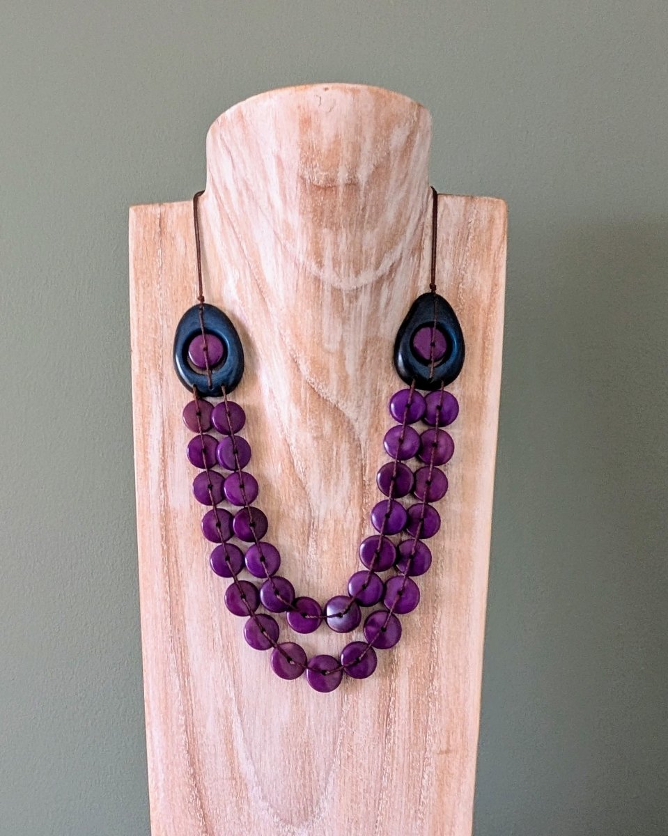TULA — Handmade Tagua Statement Necklace - The Happy Elephant - Tagua Jewellery
