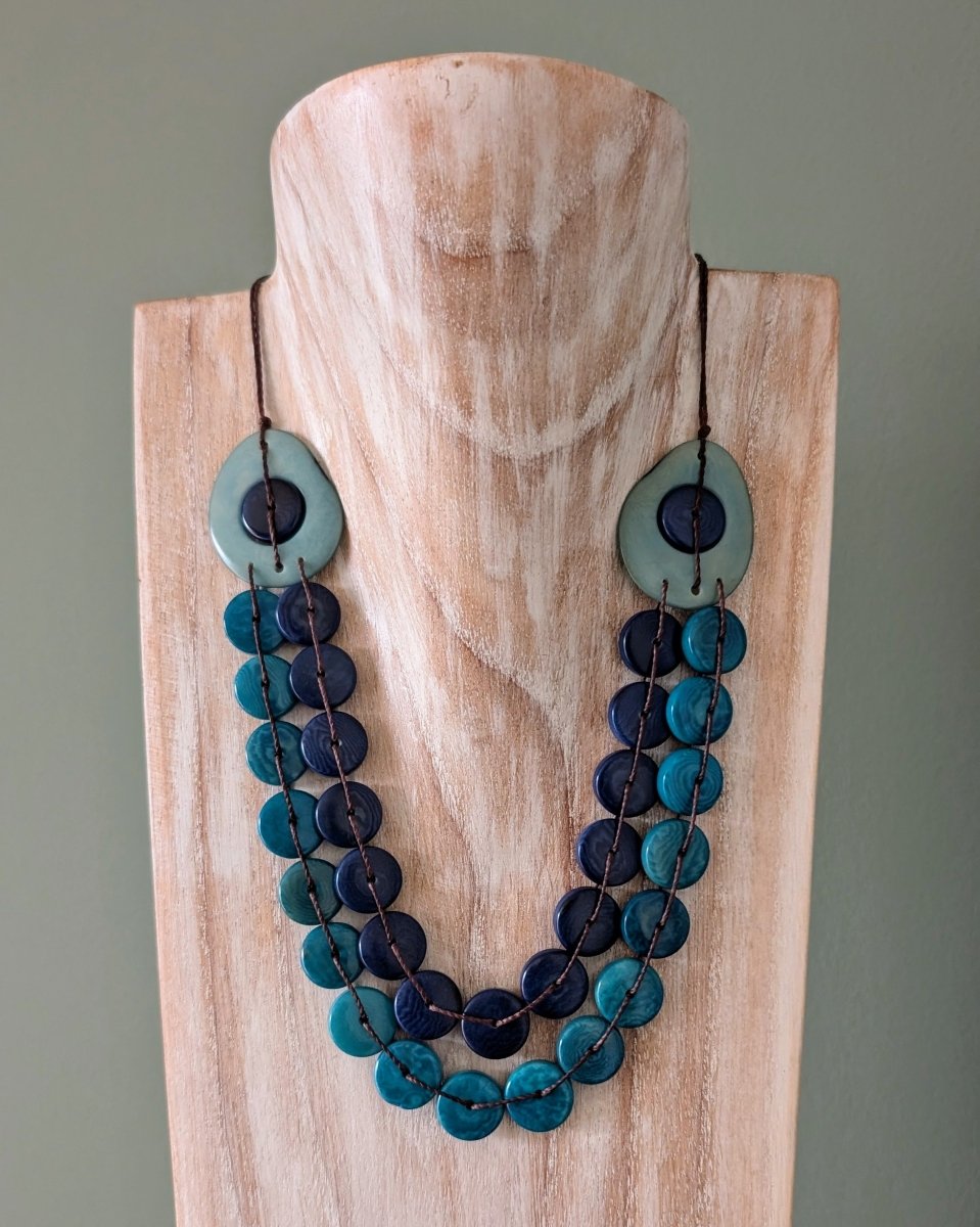 TULA — Handmade Tagua Statement Necklace - The Happy Elephant - Tagua Jewellery