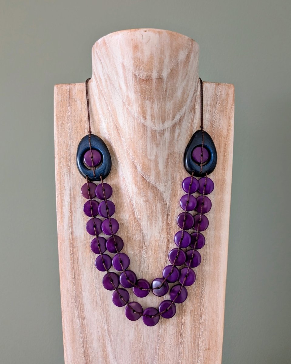 TULA — Handmade Tagua Statement Necklace - The Happy Elephant - Tagua Jewellery