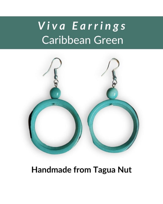 VIVA — Handmade Tagua Earrings - The Happy Elephant - Tagua Jewellery