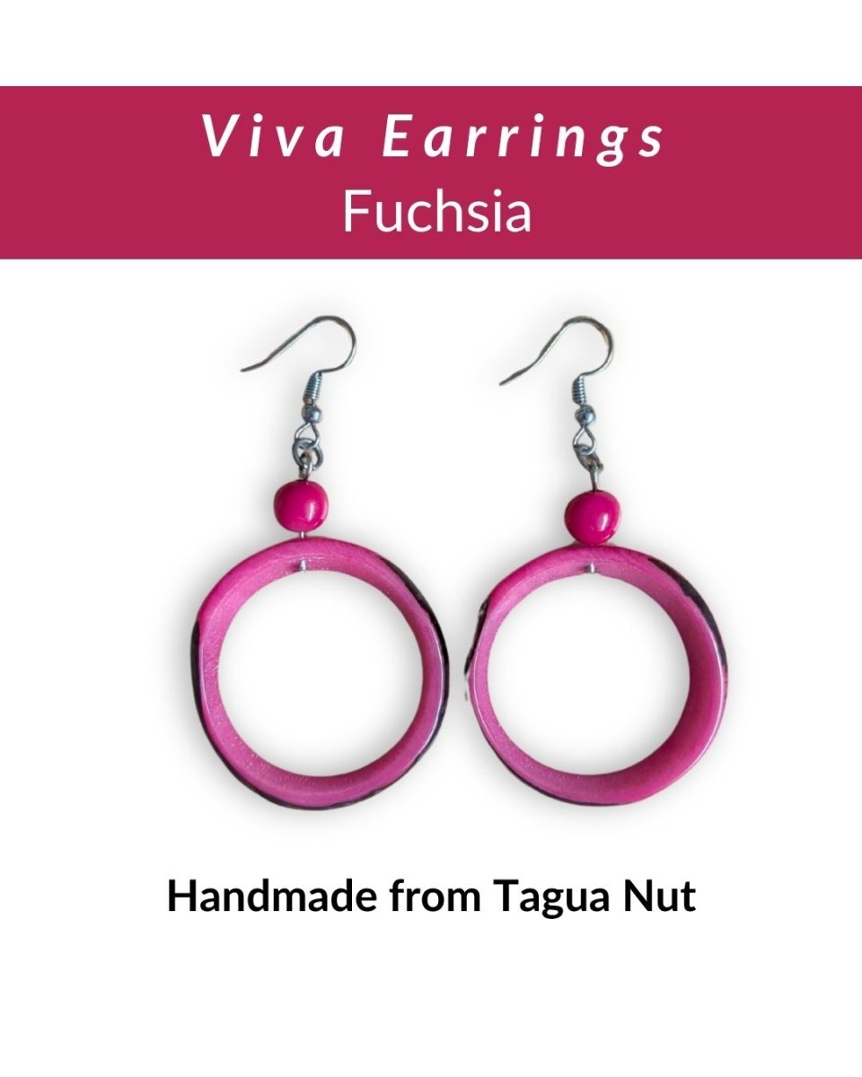VIVA — Handmade Tagua Earrings - The Happy Elephant - Tagua Jewellery