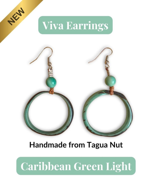VIVA — Handmade Tagua Earrings - The Happy Elephant - Tagua Jewellery