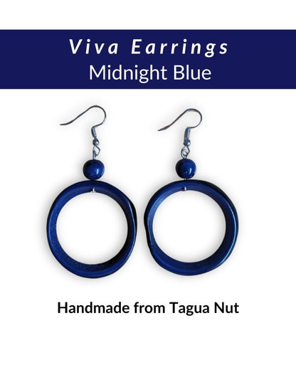 VIVA — Handmade Tagua Earrings - The Happy Elephant - Tagua Jewellery