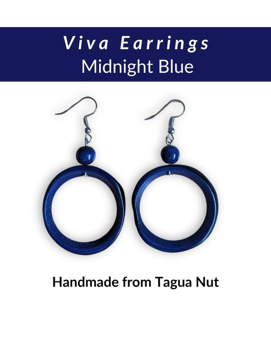 VIVA — Handmade Tagua Earrings - The Happy Elephant - Tagua Jewellery
