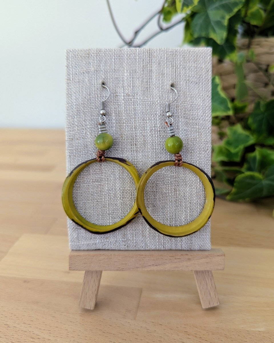 VIVA — Handmade Tagua Earrings - The Happy Elephant - Tagua Jewellery